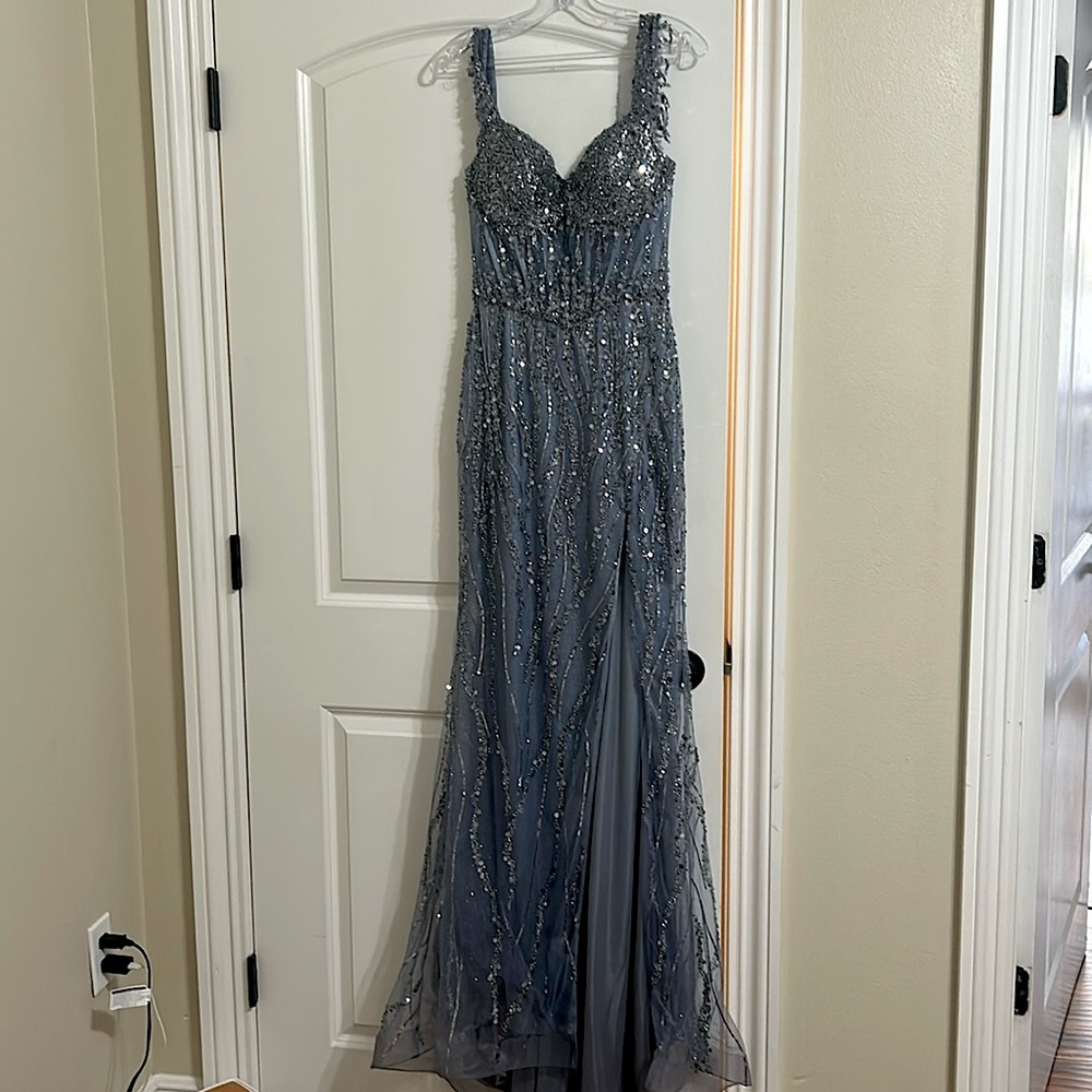 Prom Dress, Originally from Marisol’s. Size:XS, 0, 00 Color: Dusty blue